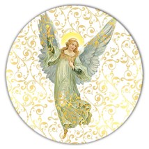 Victorian Angel Arabesque Noel : Gift Coaster Vintage Retro Christmas Decor - £4.00 GBP