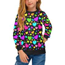 Girls&#39; Colorful Hearts Crew Neck Top (H49) - $24.99