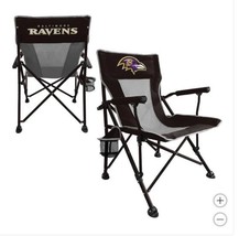 Baltimore Ravens Hand Arm Chair Black NFL Tailgating Camping Cup Holder - $98.99