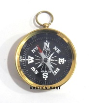 NauticalMart Brass Mini Pocket Marine Compass Best Gift - £15.73 GBP