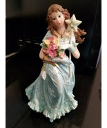 Quinceanera Cake Topper Large Figure Blue Dress with Wand - $279.15 MXN