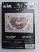 NEW Bucilla Counted Cross Stitch Kit Heavens Design 5.75&quot; x 3.625&quot; 43413... - £11.78 GBP