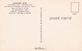 Expressway Motel Nashville Tennessee TN Postcard B22 - £2.38 GBP