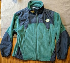 2008 Green Bay Packers Fleece NFL Apparel Gear Full Zip Jacket Medium Sp... - $47.40