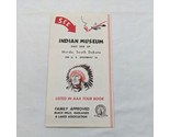 Vintage 1960s Indian Museum South Dakota Advertisement Brochure - £17.04 GBP