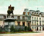 Vtg Postcard 1907 UDB - Estatua De Carlos IV - Hotel St. Francis Mexico  - $9.76