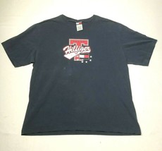 Vintage Tommy Hilfiger T Tee Shirt Mens 2XL Logo Flag Navy Blue Cotton C... - $11.87