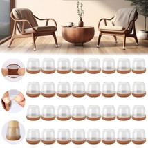 32 Pcs Chair Leg Protectors For Hardwood Floors, Extra Thicken Chair Leg... - $26.96