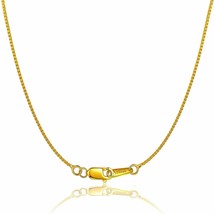 18K Gold Plated Sterling Silver Chain for Women Girl Italy Silver Chain - 18inch - £10.32 GBP