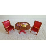 Fisher-Price Loving Family Dining Room Table Chairs Set with Food EUC Sh... - $19.17 CAD