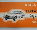 Original Toyota Celica SUPRA Owners Manual 1979 Model 9752A - $34.99