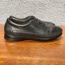 SAS Traveler Tripad Shoe Womens 10.5 Black Leather Soft Step Comfort Sneaker - £17.85 GBP
