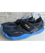 Fila Skele-toes Athletic Running/ Water Shoes EZ Slide Size 9  Black/Blue - $21.71