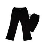 Lot Of 2 Unknown Brand Cargo Pocket Scrub Pants Size Large Black - $30.36 CAD