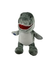 Build A Bear BAB Toothy Gray Shark Plush Stuffed Animal 15 Inch  - £11.32 GBP