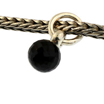 Authentic Trollbeads Sterling Silver 51735 Black Spinel Tassel - £25.86 GBP