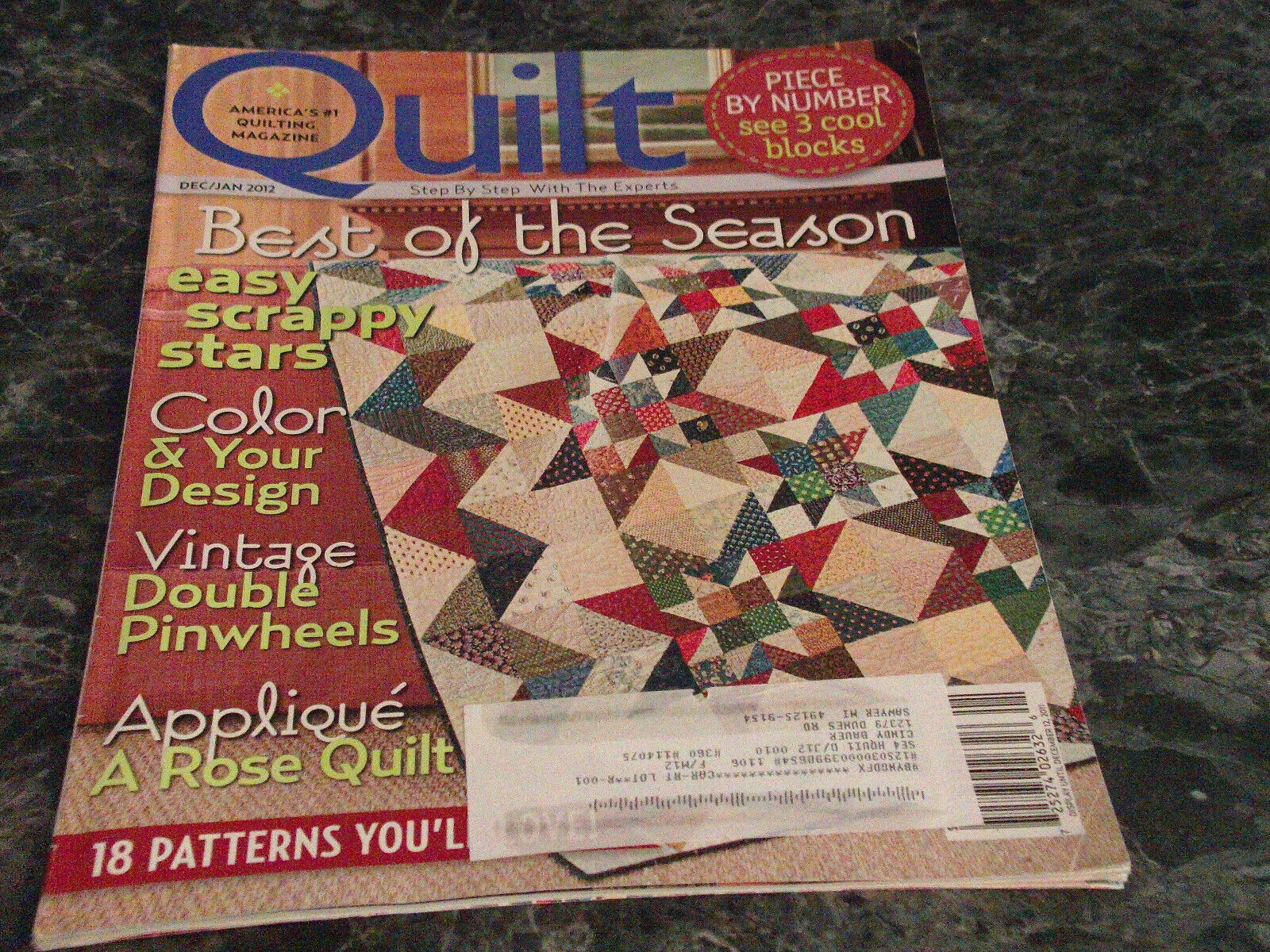 Quilt Magazine December January 2002 Mountain Getaway - $2.99