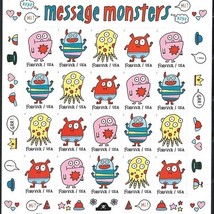 USA  SHEET  2021  MESSAGE  MONSTERS   (5636) - $17.66