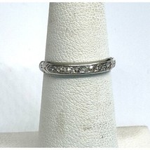 &#39;&#39;BRISTOL&#39;&#39; 18K WHITE GOLD DIAMOND BAND RING 5 SKY - $353.93