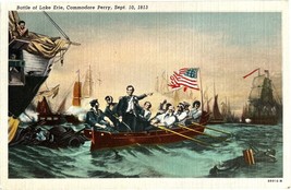 Battle of Lake Erie, Commodore Perry, vintage postcard - £9.47 GBP