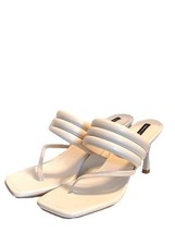 French Connection Valerie Vegan Leather Slip On High Heel Sandals SZ 9 $... - £30.86 GBP