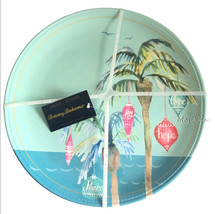 Tommy Bahama Set Of 4 Beach Christmas Dinner Plates Deck The Palms Melamine - $58.68