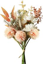 KIRIFLY Artificial Fake Flowers Plants Silk Flower Arrangements, Champagne - £12.60 GBP