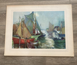 Fishermen&#39;s Cove Art Print By Louis Saybold - £80.58 GBP