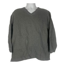Geoffrey Beene Men&#39;s Gray Long Sleeved V-Neck Sweater Size  L - £25.75 GBP