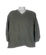 Geoffrey Beene Men&#39;s Gray Long Sleeved V-Neck Sweater Size  L - £25.74 GBP