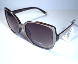 NWT $65 VINCE CAMUTO Square Beige Brown Sunglasses VC1086 + Case - €34,56 EUR