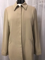 Coldwater Creek Women&#39;s Blazer Beige Hidden Button Two Pocket Size 10 - £23.46 GBP