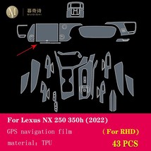 For  NX 250 350h 2022-2023 Car Interior Center console Transparent TPU Protectiv - £86.58 GBP