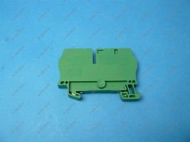 Weidmuller 1608670000 ZPE 6 Ground Terminal Block 1 Circuit Green NNB - $4.29