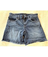 Lucky Brand Womens Denim Jean Shorts Jorts 6 / 28 The Roll Up Dark Wash - $19.35 CAD