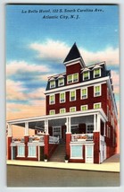 Atlantic City La Belle Hotel Postcard New Jersey S Carolina Ave Unposted Linen - £5.73 GBP