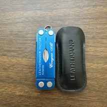 Nice Blue Leatherman Micra Keychain Multi-Tool Knife/Scissors w/ pouch *READ* - £30.50 GBP