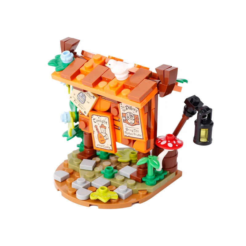 B4-61-1 - MOC medieval city building blocks furniture house kitchen bedroom - $11.08