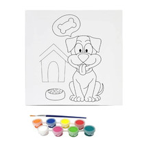 Misco Toys Dog Canvas Paint Party Kit – 11 Piece Art Set with Pre-Drawn ... - $165.89 MXN