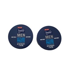 Suave Men Styling Paste - Medium Hold Low Shine 1.75 OZ Lot Of 2 - £23.31 GBP