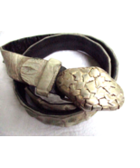 Scunzani Italy Genuine Crocodile Belt Emporio Armani EA Snake Head Belt ... - £73.45 GBP