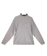 COLUMBIA Titanium Men&#39;s M 1/2 Zip Fleece Pullover Jacket Omni-Dry Taupe ... - $33.08 CAD