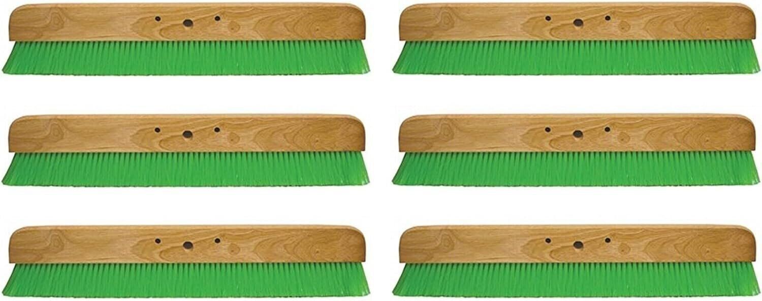 Kraft Tool Co. CC456-01 36 in. Green Nylex Soft Finish Broom Head, 6-Pack - $241.17