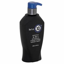 It's a 10 Miracle 3-in-1 Shampoo, Conditioner and Body Wash, 10 ounces