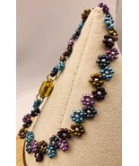 Dainty Bracelet 7” Metallic Daisy NEW W/out Tag Glitzy - $11.76