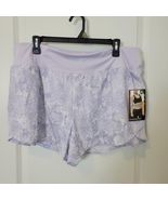Avia Active Running Shorts Women&#39;s XL Lavender Reptile Snake  Zip Pocket... - $223.17 MXN