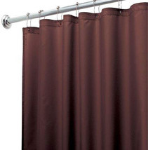 Chocolate Magnetized Shower Curtain Liner Mildew Resistant  Rustproof Grommets - £7.41 GBP