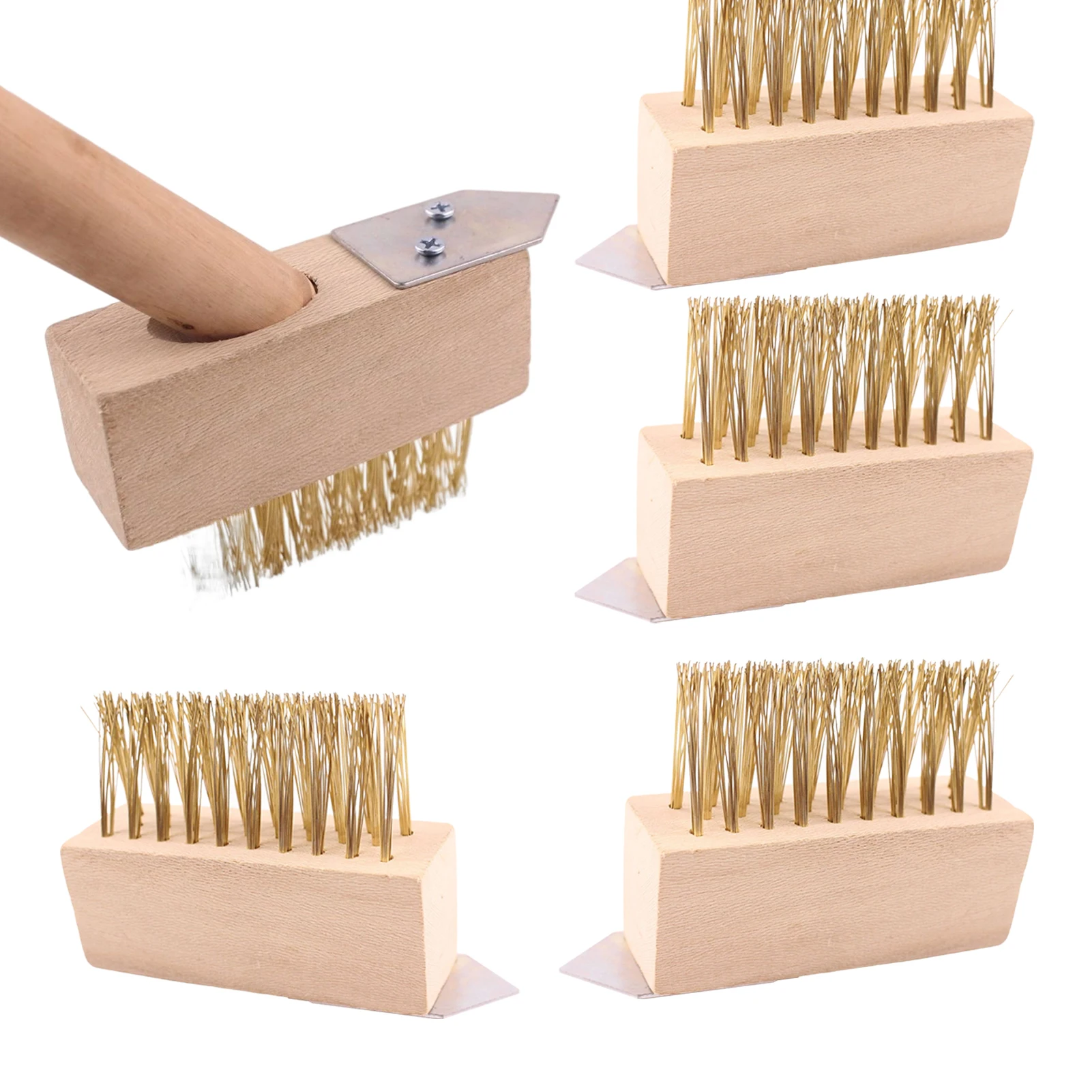 5pcs Brush Head Angled Weed Brush Heads to Scrape Weeds and Moss Build-Up from B - £86.05 GBP