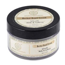Khadi Natural Hand Cream Milk &amp; Saffron 50gm Sheabutter Ayurvedic Skin Beauty - £14.56 GBP
