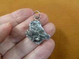 x260-43) 7g Campo del Cielo meteorite natural shape space pendant iron nickel - $43.00